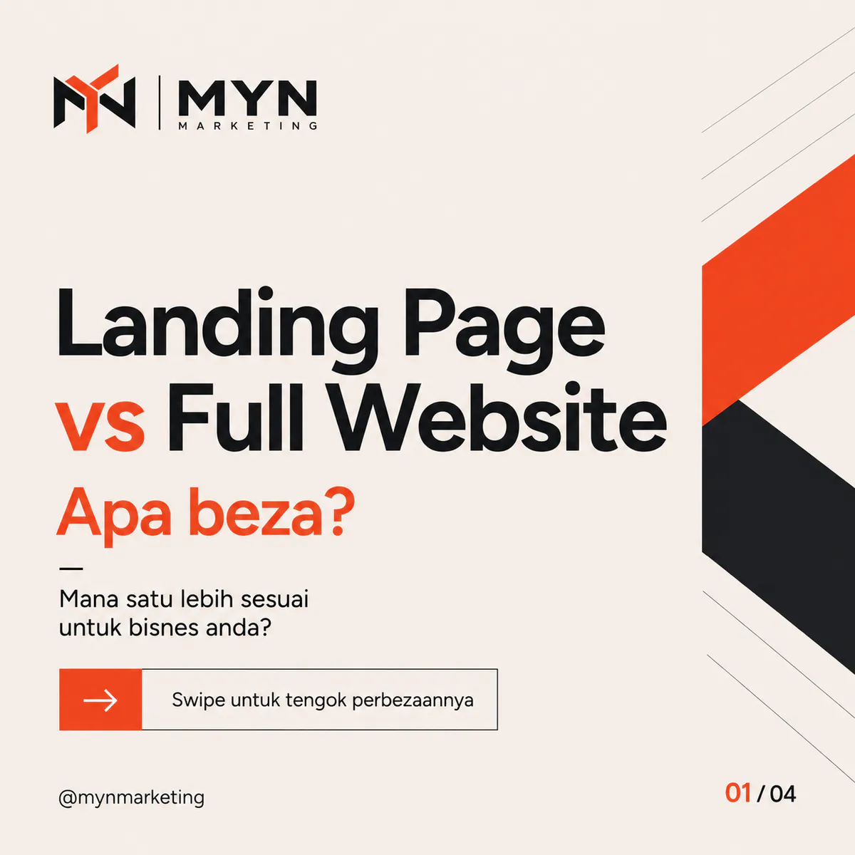 Gambar cover landing page vs full website