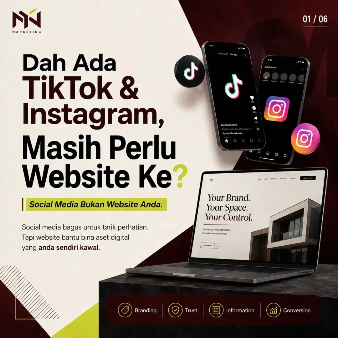 Cover dah ada tiktok dan instagram